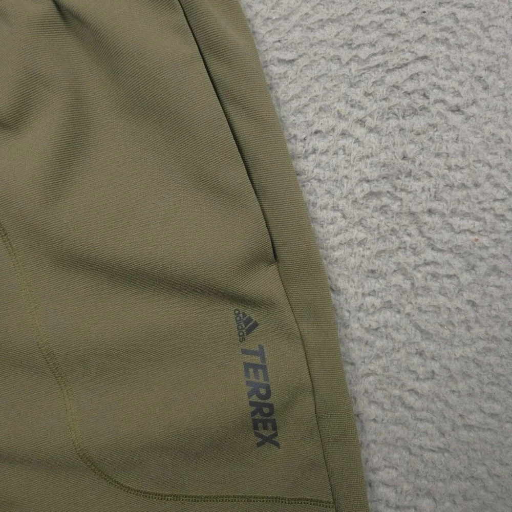 Adidas Terrex Multi Primegreen Pants Mens Large Olive Hiking Jogger 36x30